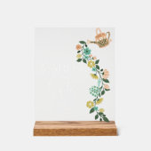 Babyduschkarten & Geschenke Frühjahrspalette Oster Acrylschild (Vorderseite)