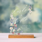 Babyduschkarten & Geschenke Wilde Berries & Blume Acrylschild (Neutral)