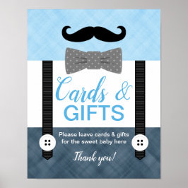 Babyduschkarten und Geschenke für Jungs - Schild b