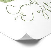 Babyduschkarten und Geschenke - Zeichen Poster (Ecke)