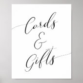 Babyduschkarten und Geschenke Zeichen Poster (Vorne)