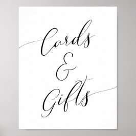 Babyduschkarten und Geschenke Zeichen Poster