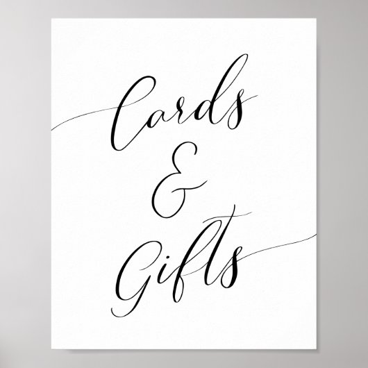 Babyduschkarten und Geschenke Zeichen Poster (Vorne)