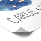 Babyduschkarten und -schild für Mond und Stars Poster (Ecke)