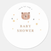 Babyduschkleber Runder Aufkleber (Vorderseite)