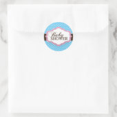 Babyduschkleber Runder Aufkleber (Tasche)