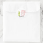 Babyduschkleber Runder Aufkleber (Tasche)