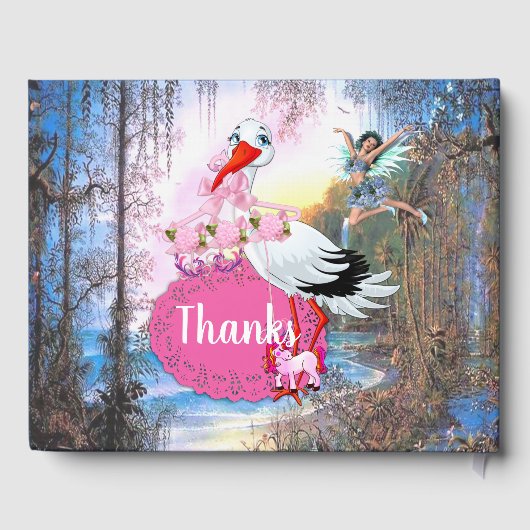 Babyduschkollektion für Kleinwüsten Gästebuch (Rückseite)