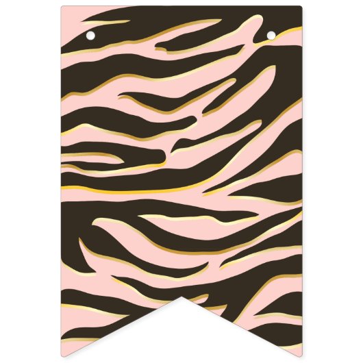 Babyduschleoparden und Tigerstreifen Wimpelkette (Erste Fahne)