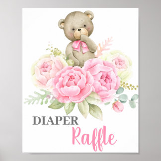 Babyduschmaschine Bärentaucher-Kennzeichen Poster