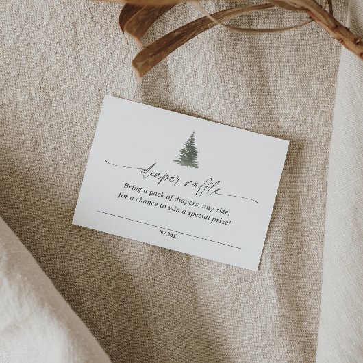 Babyduschmaschine für Bergkiefern Begleitkarte