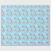 Babyduschmaschine mit Roller für Jungen Geschenkpapier (Flach)