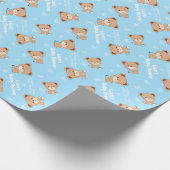 Babyduschmaschine mit Roller für Jungen Geschenkpapier (Ecke)