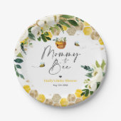 Babyduschmaschine Mommy für die Geschlechterneutra Pappteller (Vorderseite)