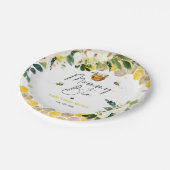 Babyduschmaschine Mommy für die Geschlechterneutra Pappteller (Schrägansicht)