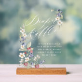 Babyduschmaschine Windelwindeln Wilde Berries & Bl Acrylschild (Neutral)