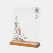 Babyduschmaschine Windelwindeln Wilde Berries & Bl Acrylschild (Winkel)