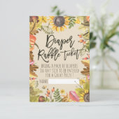 Babyduschmaschine Windelwulstler Einladung (Stehend Vorderseite)