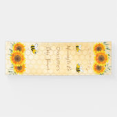 Babyduschmaus zu Bienenblumen, Honigwabenrüben Banner (Horizontal)