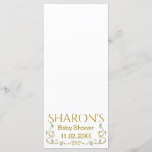 Babyduschmenü "Castle in the Sky" Menükarte (Rückseite)