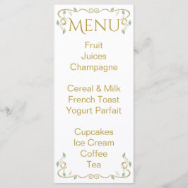 Babyduschmenü "Castle in the Sky" Menükarte