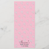 Babyduschmenü "Pink Delphins" Menükarte (Rückseite)