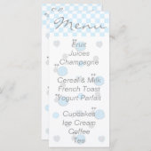 Babyduschmenü "Snips & Snails" Menükarte (Vorne/Hinten)