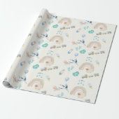Babyduschpapier | Baby Boys Geschenkpapier (Ungerollt)