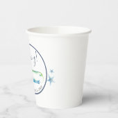 Babyduschpapier Cups Aquarellwal Pappbecher (Links)