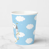 Babyduschpapier-Cups "Castle Gold Silver" 8 oz. Pappbecher (Links)