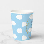 Babyduschpapier-Cups "Castle Gold Silver" 8 oz. Pappbecher (Rechts)