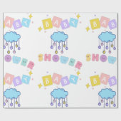 Babyduschpapier Geschenkpapier (Flach)