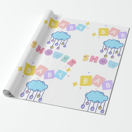 Babyduschpapier Geschenkpapier (Ungerollt)