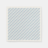 Babyduschpapier Napkins mit Dala Pferden Serviette (Vorderseite)