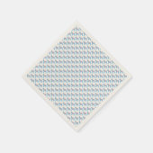 Babyduschpapier Napkins mit Dala Pferden Serviette (Ecke)