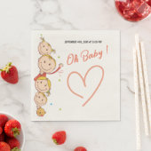 Babyduschpapier Napkins Serviette (Beispiel)