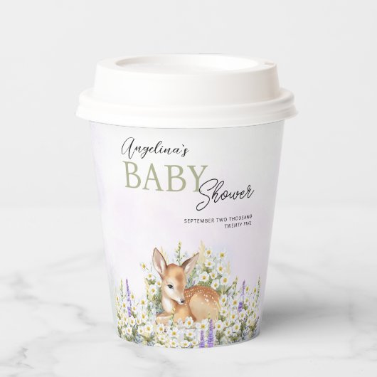 Babyduschpapier Pappbecher (Vorderseite)