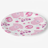 Babyduschpapier Teller 9" (Schrägansicht)