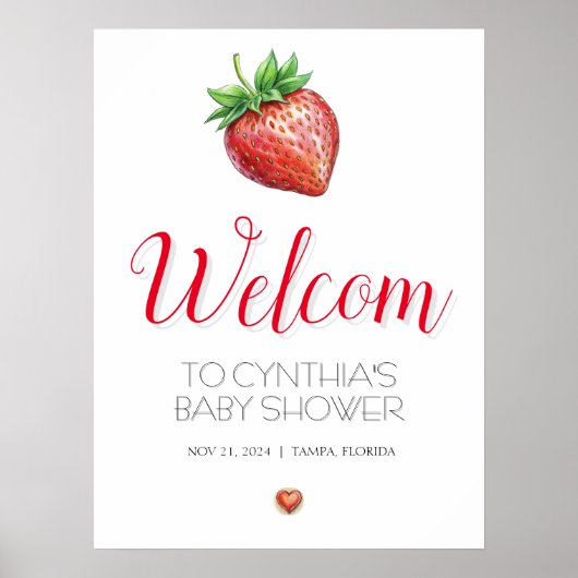 Babyduschplakat Poster (Vorne)