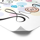 Babyduschplakat Poster (Ecke)