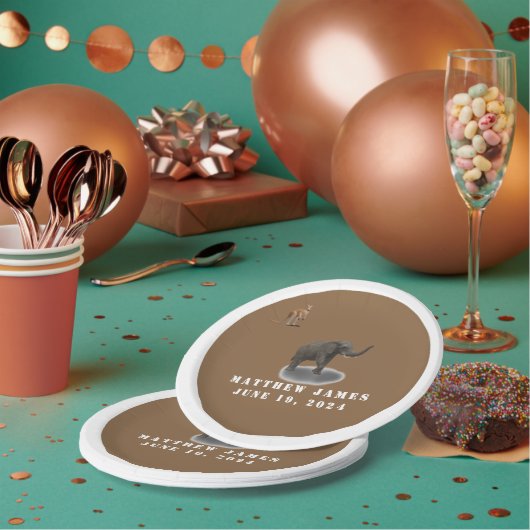 Babyduschplatte für verschiedene Tiere Pappteller (Multi)