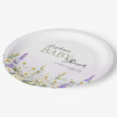 Babyduschplatte Pappteller (Schrägansicht)