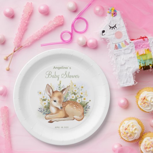 Babyduschplatte Pappteller (Party)