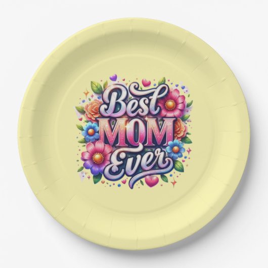 Babyduschplatte Pappteller (Vorderseite)