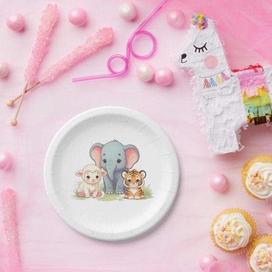 Babyduschplatte Pappteller (Party)