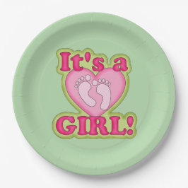 Babyduschplatte Pappteller