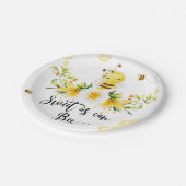 Babyduschplatte süß wie möglich pappteller (Schrägansicht)