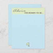 Babyduschratenkarte "Blue/Green Dolphin" (Vorne/Hinten)