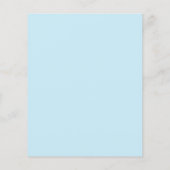 Babyduschratenkarte "Blue/Green Dolphin" (Rückseite)