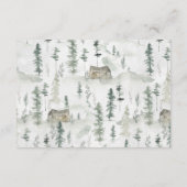 Babyduschratenkarte für Landtiere Begleitkarte (Rückseite)